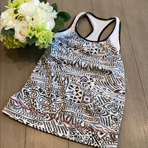 Lucky in Love Racerback Tank w/ Built-in Bra-XS